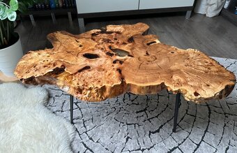Masiv stolik  Brest zalievany živicou - 3