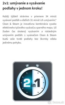 Parný mop a vysávač Rowenta 2v1 - 3