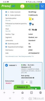 Predám Nankang letné pneumatiky 205/55 r16 - 3