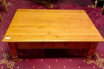 konferencny stolik, drevo, v 65 cm, d 120 cm, s 81 cm - 3