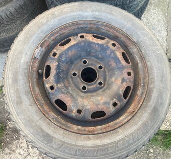 Zimná sada plechové disky+pneu 165/70 R14 - 3