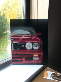 BMW e30 maľba na plátno - 3