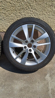 Škoda R17 originál disky 5x112 + zimné Fulda 225/45 R17(6mm) - 3