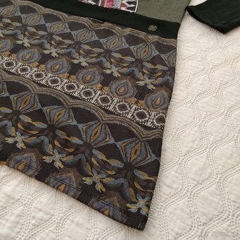 Pletené elastické šaty s dlhým rukávom, vel. L - 3