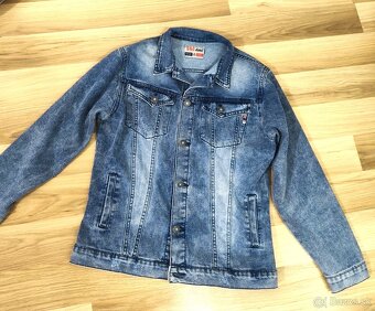 CHLAPČENSKÁ RIFLOVÁ BUNDA takmer NOVÁ č.170-176 - 3