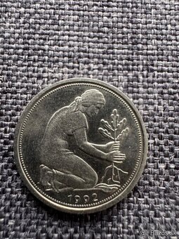 Nemecko - 50 Pfennig 7 ks : 1950, 1966, 1979, 1990, 1992 - 3