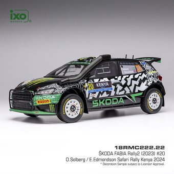 Modely Škoda Fabia Rally2 1:18 IXO - 3