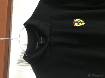 FERRARI originál pánske polotricko/black XL - 3