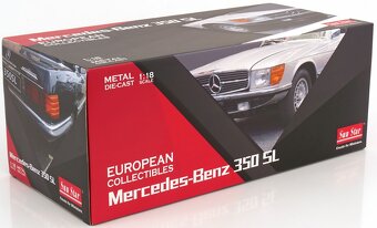 NOVÝ 1:18 SUNSTAR Mercedes Benz 350SL Hardtop. - 3
