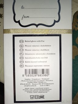 Úplne nové zabalené rukavice sivé/bordové Akcia 5€/pár - 3