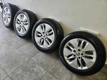 ‼️Alu disky Skoda Octavia 16" +☀️letné pneu 205/60 R16 - 3