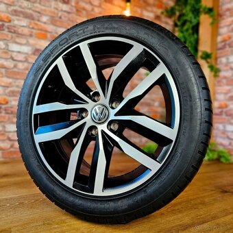 Alu R17 5x112 orig. VW Golf VII + letné pneu 225/45 R17 - 3