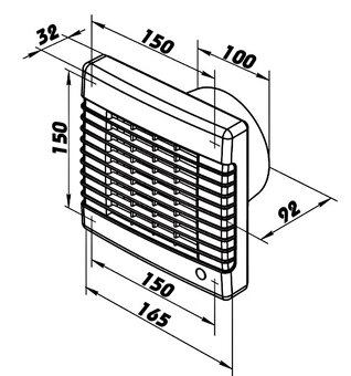 Kúpeľňový ventilátor DALAP 100 LVL - 3
