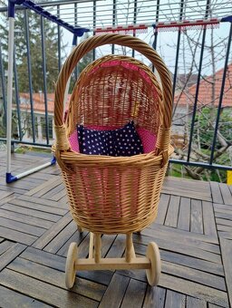 Detský kočiarik drevený - 3