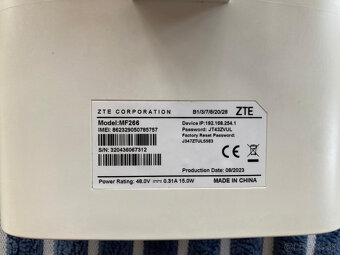 ZYXEL VMG3927-T50K + ZTE MF266 - 3