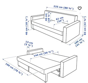 Predám rozkladací gauč z Ikea. - 3