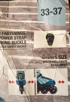 kolieskové korčule 33-37 - 3