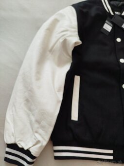 Nová bunda Oldschool College Jacket blk/wht veľkosť L - 3