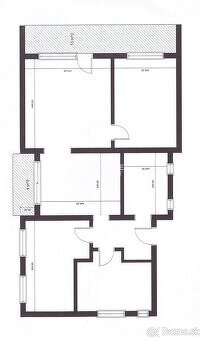 Predám krásny 4 izb. tehlový byt, 100 m2, garáž, 2 loggie, z - 3