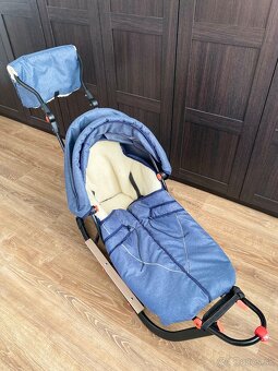 Detske zimne sánky s fusakom - 3