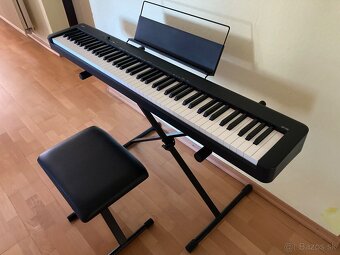 Predám digitálne piano Casio CDP-S100BK  + stojan, stolička - 3