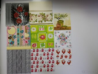 Servítky levanduľa a iné 39ks - 3