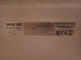 Predam mikrovlnku Sencor - 3