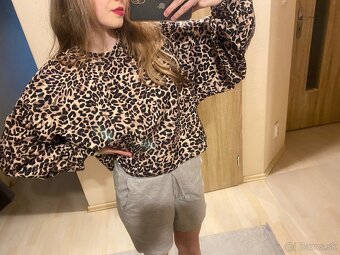 Crop leopardia mikina - 3