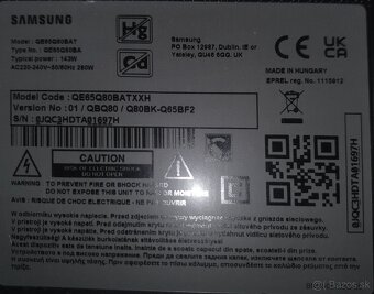 Predám Samsung TV Qled 65" na diely - 3