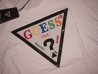 Guess dámske biele tričko XL - 3
