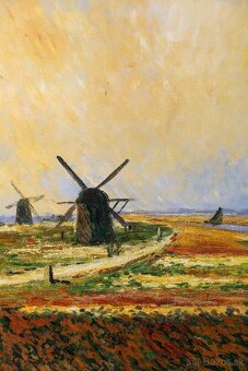 Netherlands / Holandsko – veľký olej na plátne, 118 × 88 cm - 3