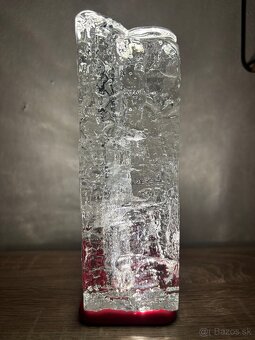 Váza z ľadového skla. - 3