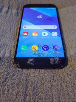 Samsung galaxy A5 2017 čierny plne funkčný prasknutý displej - 3