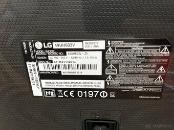 Predám TV Lg 49UH603 - 3