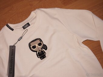 Karl Lagerfeld dámska biela mikina - 3