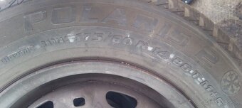 2 ks zimných pneu Barum 175/80 R14 na origo VW diskoch - 3