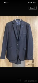 Pansky slim fit oblek 48/100 - 3