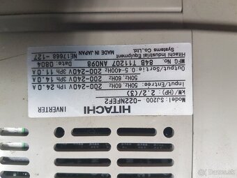 Predám jednofázový frekvenčný menič Hitachi - 3