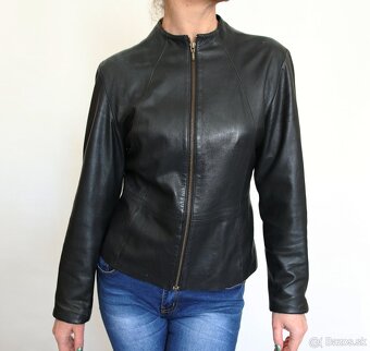 Kožená dámska bunda Marks&Spencer veľ.40 - 3