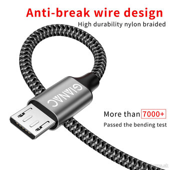 Mikro USB sada káblov 4 ks - 3
