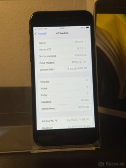 Predám Apple iPhone SE 2020 64GB Black Stav Nového Telefónu - 3