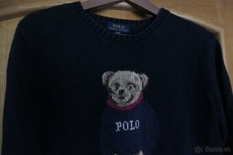 RALPH LAUREN BEAR ICON bavlneny kvalitny moderny sveter M - 3