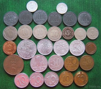 mince nemecko československo SR 1942 bankovky unc srí lanka - 3