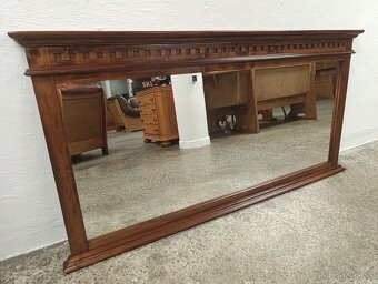 Rustikálne zrkadlo, velké, nábytok z masívu - 3