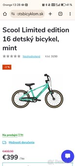Detsky bicykel scool limited edition 16 podobne rascal woom - 3