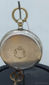 Predám funkčné starožitné vreckové hodinky na klúčik No.1707 - 3