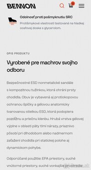 Pracovné topánky/sandále Bennon Bombis S1 ESD NM žlté - 3