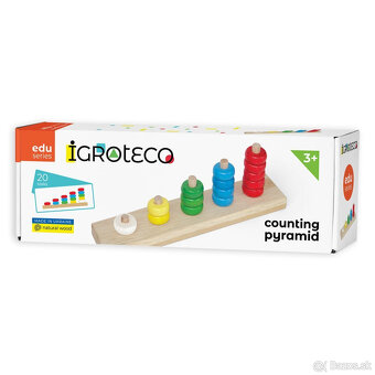 Montessori počítadlo pyramída, nové, nerozbalené - 3