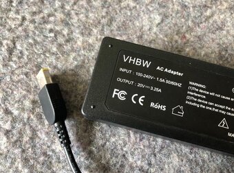 Nabíjačka na notebook LENOVO 20V 3,25A 4,5A rôzne konektor. - 3