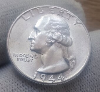 Strieborné 1/4 dollaré. - 3